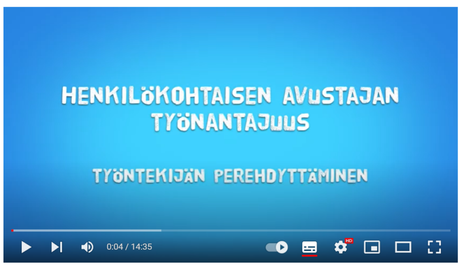 Heta-liiton videosta YouTube-verkkosivulla saat hyviä vinkkejä avustajan perehdyttämiseen.