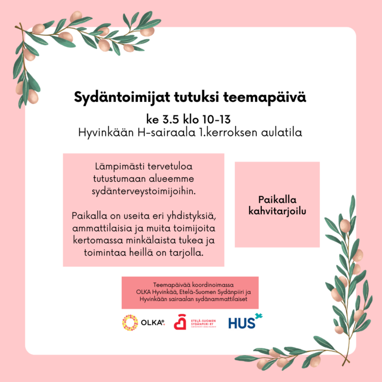 Kuvan informaatiosisältö sama kuin tapahtumakalenterimme sivulla.