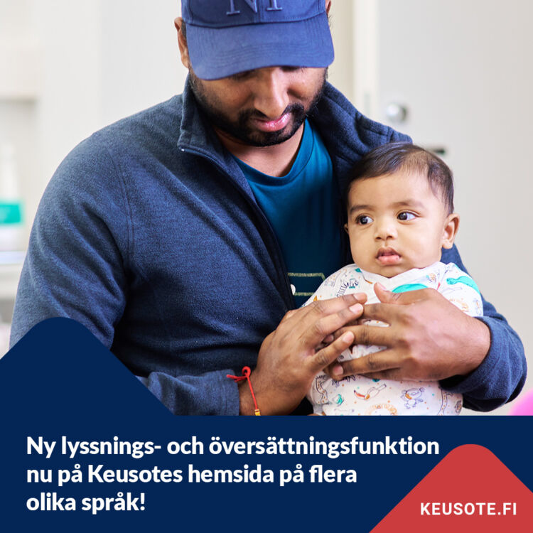 Ny lyssnings- och översättningsfunktion nu på Keusotes hemsida på flera olika språk!