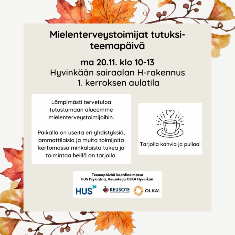 Kuvan informaatiosisältö tapahtumatiedotteen tekstissä.