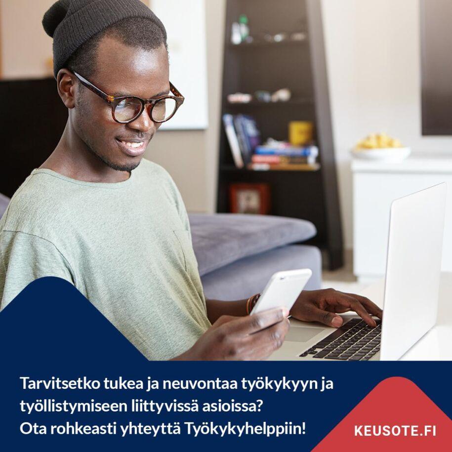Tarvitsetko tukea ja neuvontaa työkykyyn ja työllistymiseen liittyvissä asioissa? Ota rohkeasti yhteyttä Työkykyhelppiin!