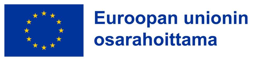 EU:n lippu ja teksti "Euroopan unionin osarahoittama".