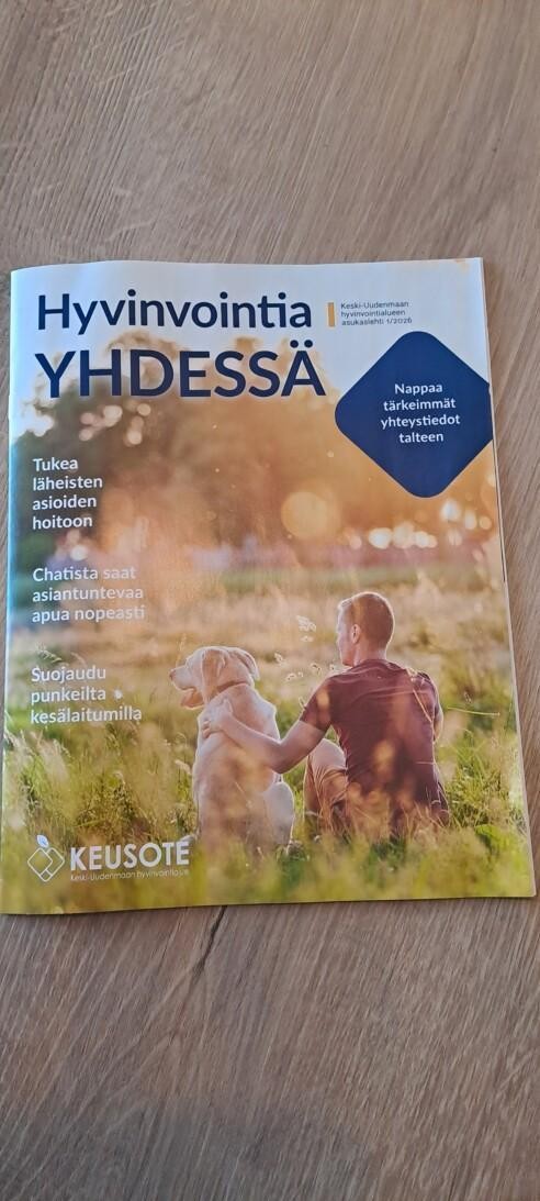 Keusoten asukaslehden kansikuva.